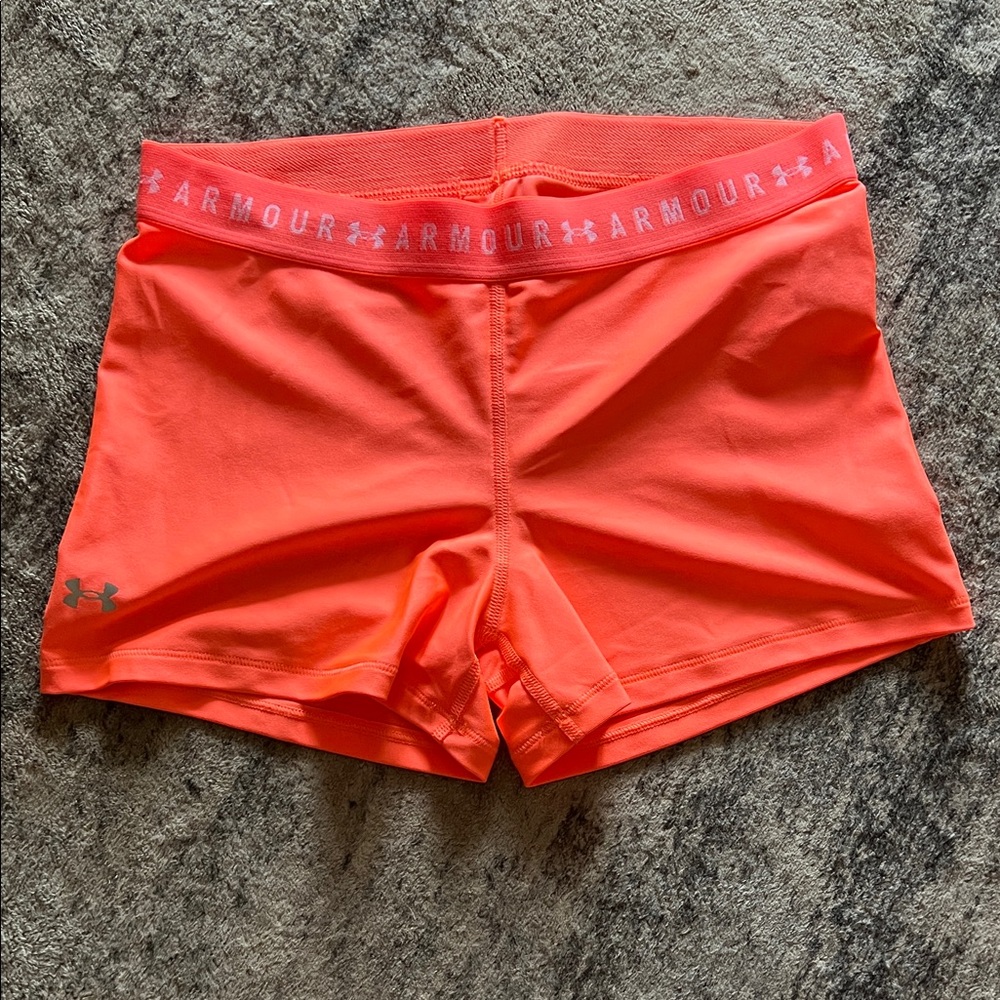 Under Armour Women's Bright Orange Athletic Shorts